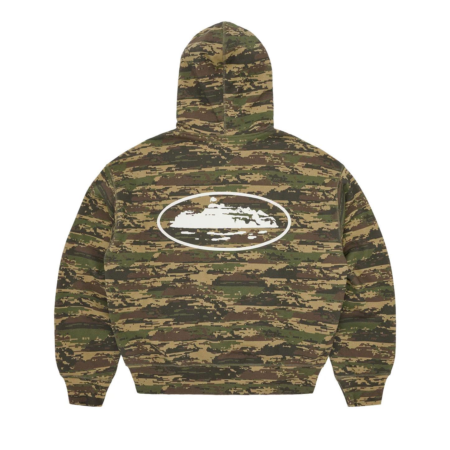 ISLAND PUFF PRINT ZIP HOODIE