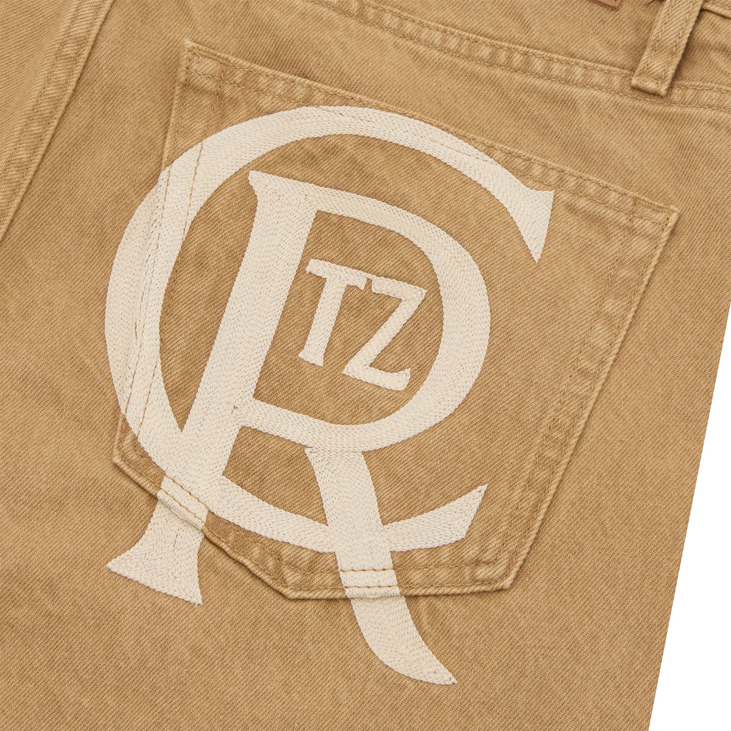 CREST CHAINSTITCH BAGGY JEANS