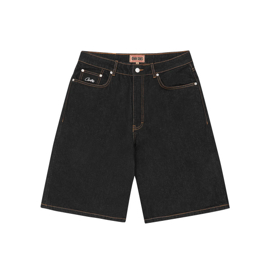 DUAL STRIPE DENIM SHORT
