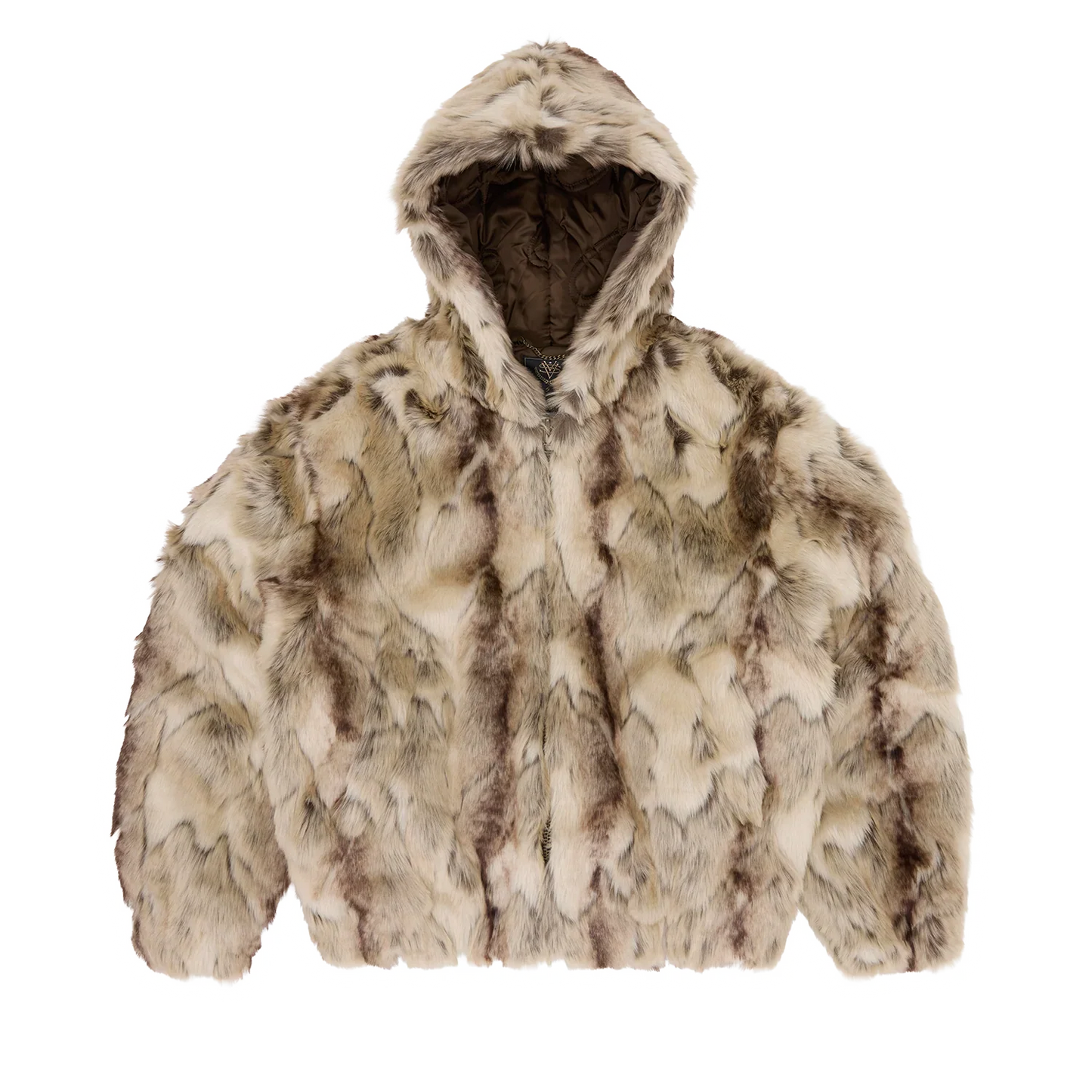 PELT HOODED FUR JACKET