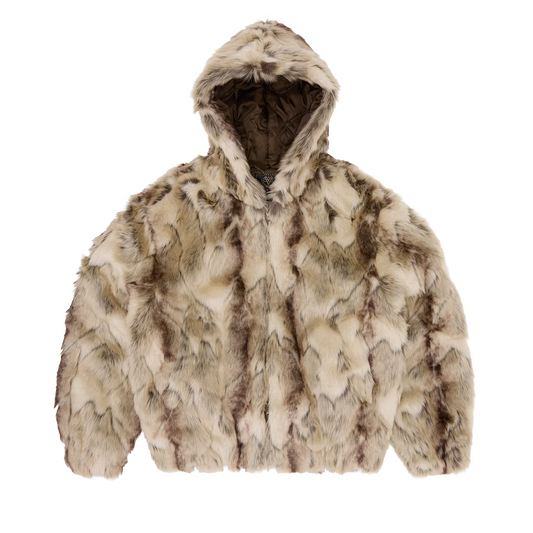 PELT HOODED FUR JACKET