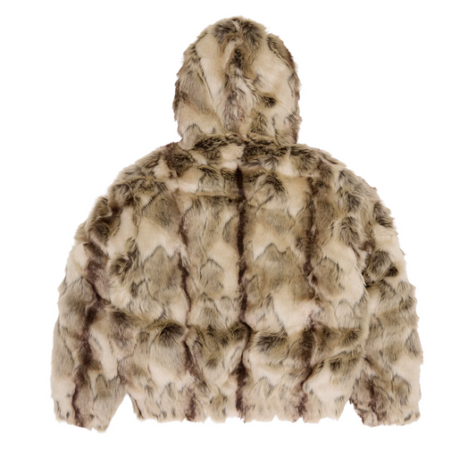 PELT HOODED FUR JACKET