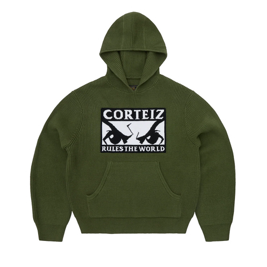 HUEY KNIT HOODIE [OLIVE]