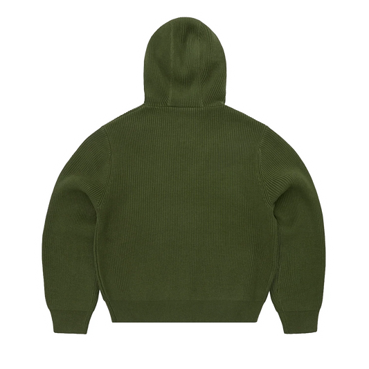 HUEY KNIT HOODIE [OLIVE]