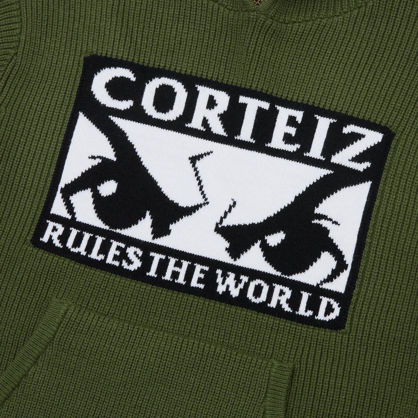 HUEY KNIT HOODIE [OLIVE]